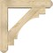 Ekena Millwork Merced Craftsman Rough Sawn Bracket w/ Offset Brace, Douglas Fir, 6"W x 28"D x 28"H BKT0604X28X28MRC04RDF - alternate 2